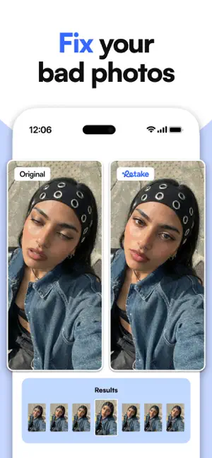 Retake AI Face & Selfie Editor iPhone screenshot 4