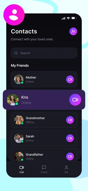 Kinly – Call & Connect iPhone screenshot 2