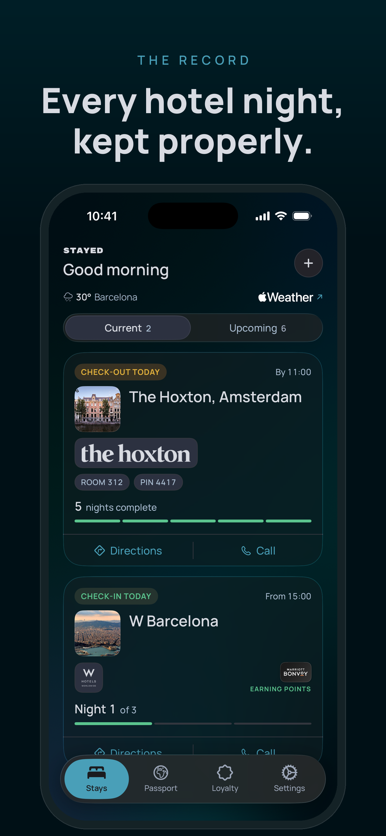Stayed - Hotel Tracker screenshot 4