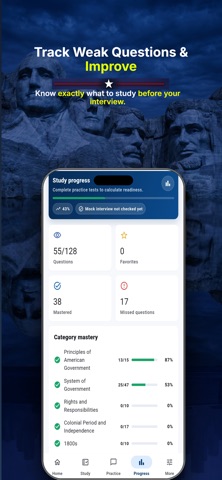 US Citizenship Test 2026 Pro Screenshot 6 of 7