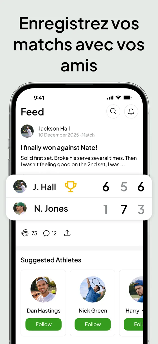 Screenshot #2 pour Slice - Tennis Tracker Match