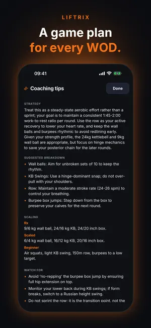 Liftrix: WOD & Lifting Timer screenshot 1