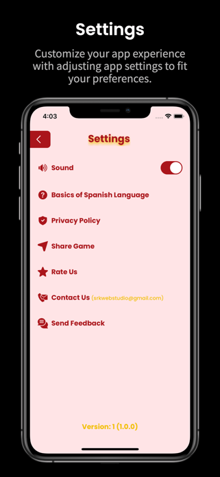 Learn Spanish: Verb Forms Screenshot 9 of 10