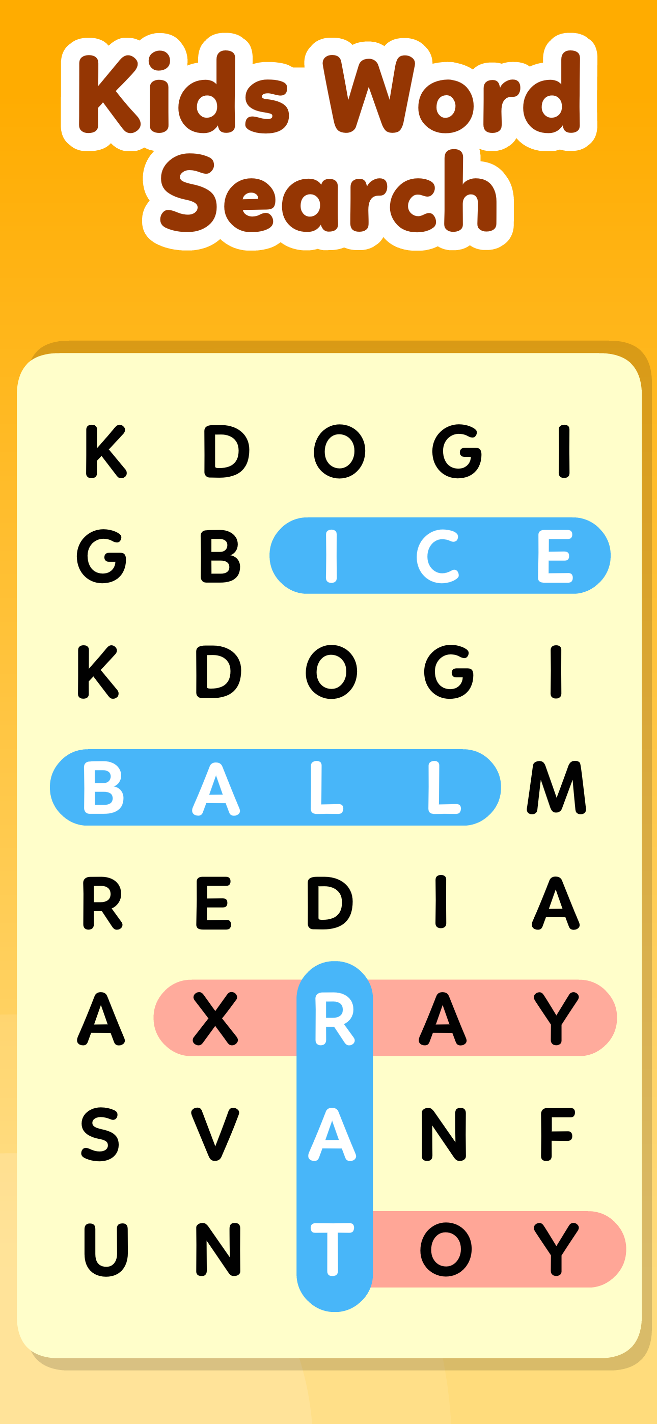 Kids Word Search Games Puzzles