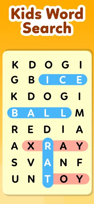 Kids Word Search Games Puzzles screenshot 1