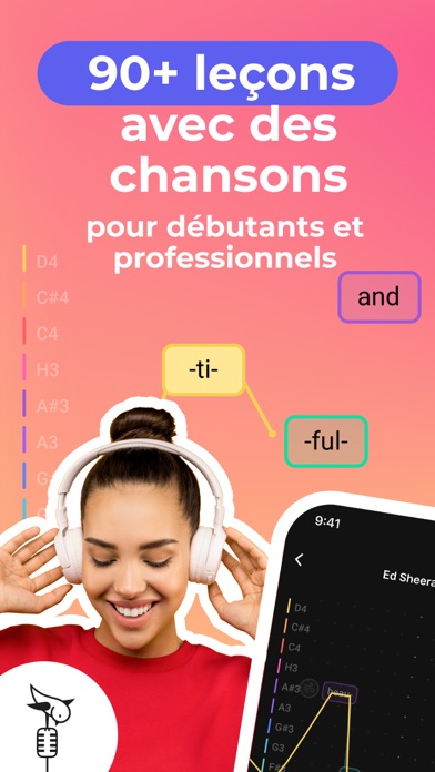 Screenshot #1 pour Vocaberry: Apprendre à chanter