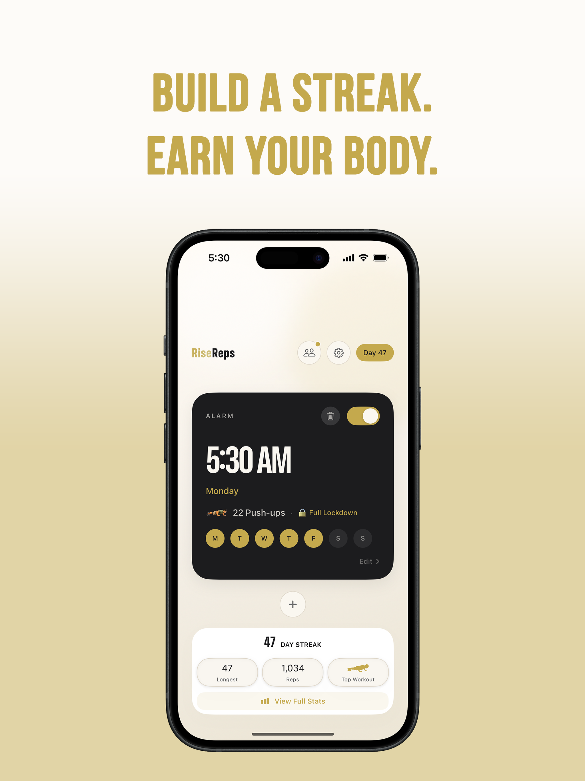 RiseReps: Pushup Alarm Clock screenshot 13