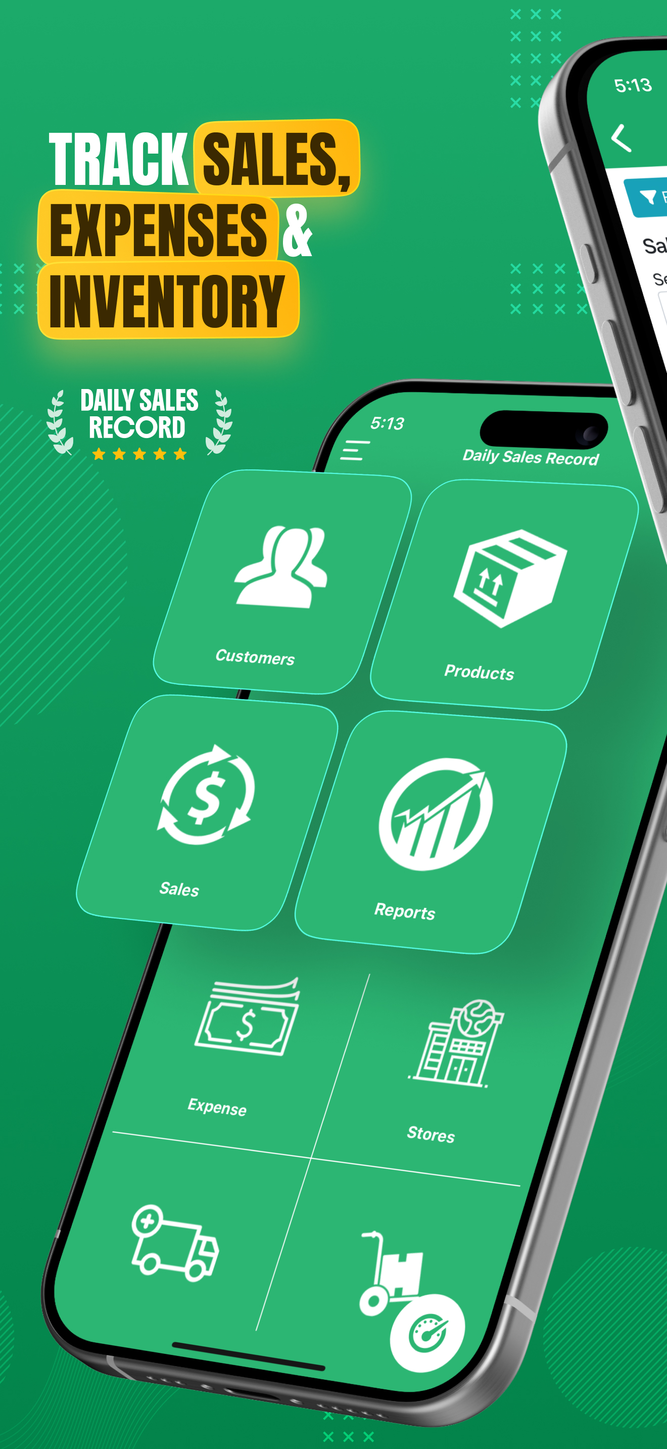 Daily Sales Record - POS, CRM