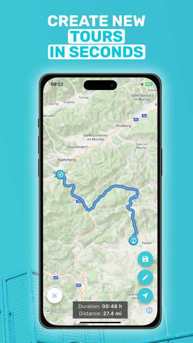 Motobit motorcycle navigation Screenshot