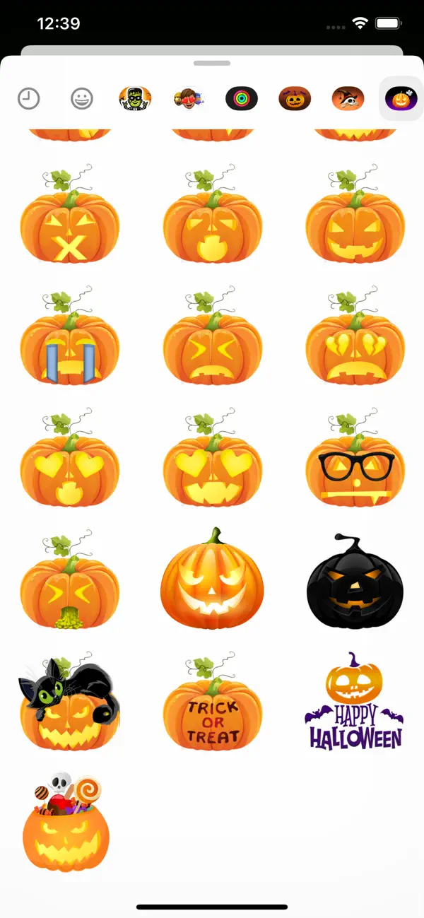 Screenshot #2 pour Halloween Pumpkin BOO Stickers