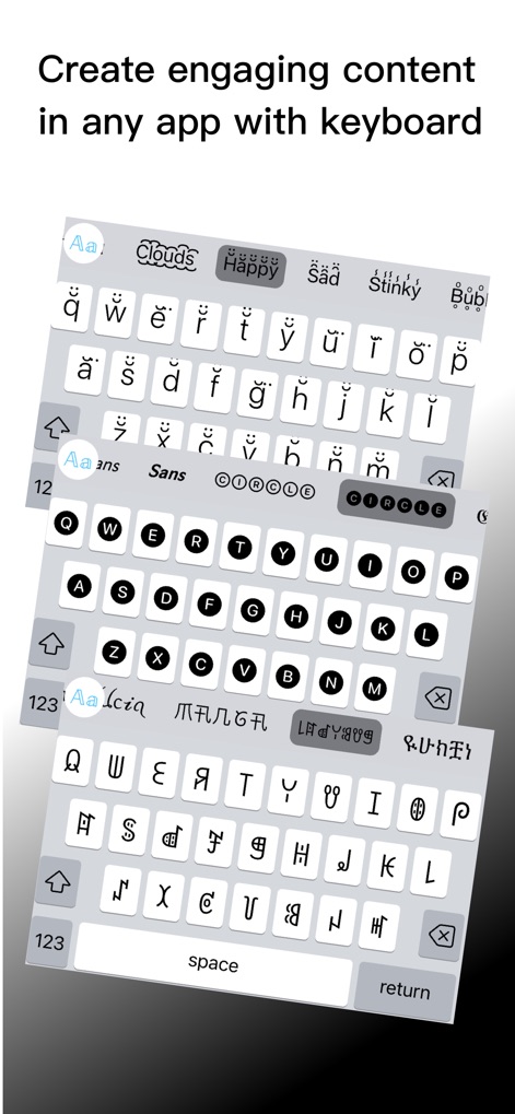 Fonts + Keyboard - Utilities App | MWM