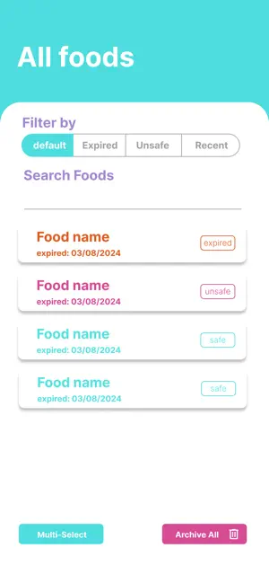 freezerNote screenshot 2