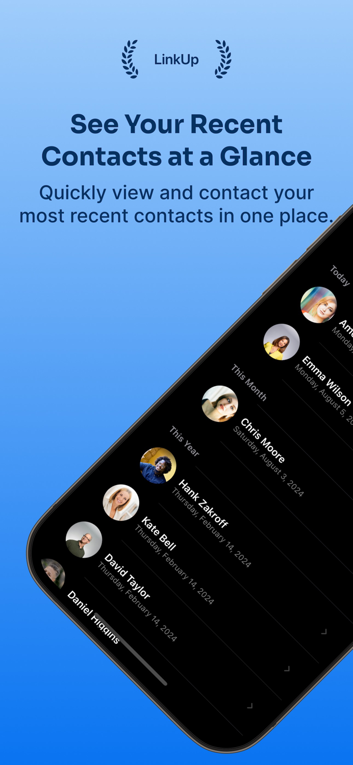 Recent Contacts - LinkUp