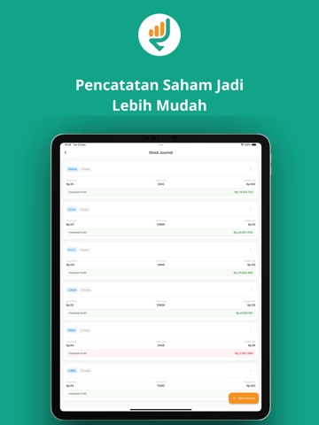 Jurham.id - Jurnal Saham iPad screenshot