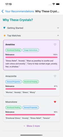 Crystal Consultant screenshot