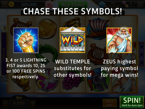 Buffalo Bonus Casino iPad app afbeelding 4