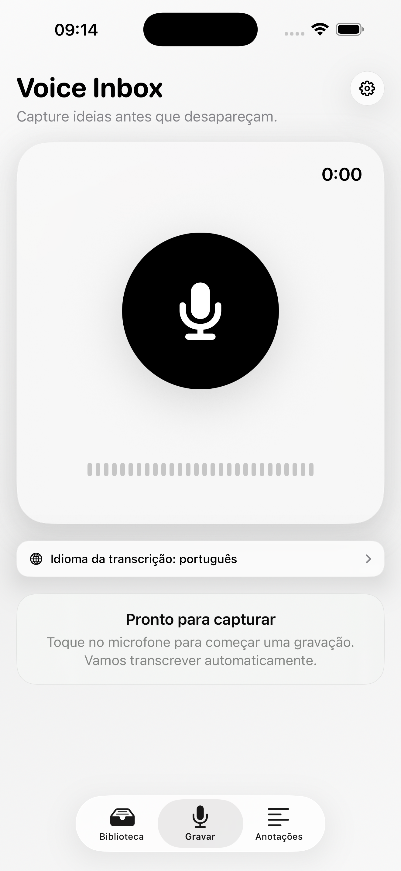 VoiceInbox: Memo & Transcrição