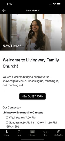 Livingway Family Church app screenshot