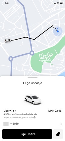 Uber: Autos, motos, taxi y más App Store preview screenshot 6