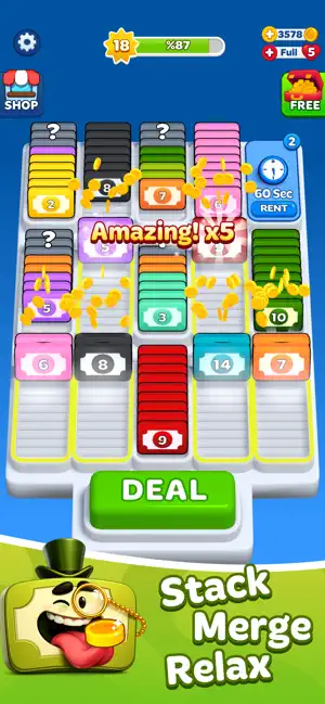 Money Sort: Merge Puzzle iPhone screenshot 5