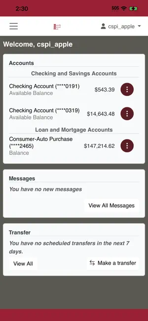 Granville National Bank Mobile screenshot 2