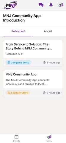 MNJ Resource APP screenshot