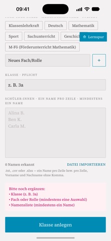 Lernspur Klassenbuch screenshot 4
