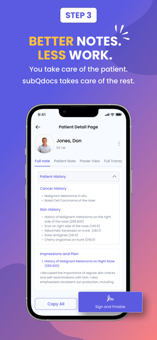 subQdocs AI For Dermatologists Screenshot 4 of 4