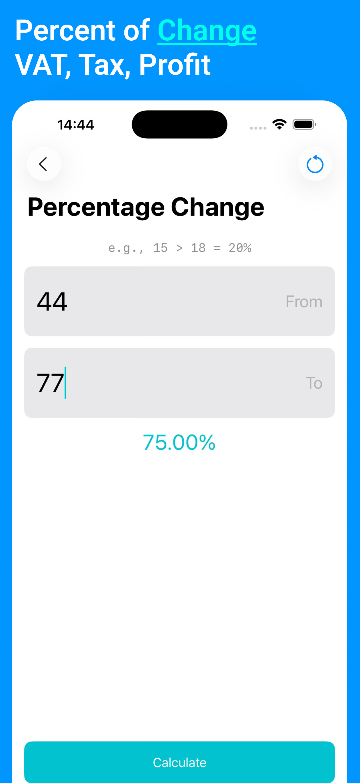 Percent: Percentage Calculator