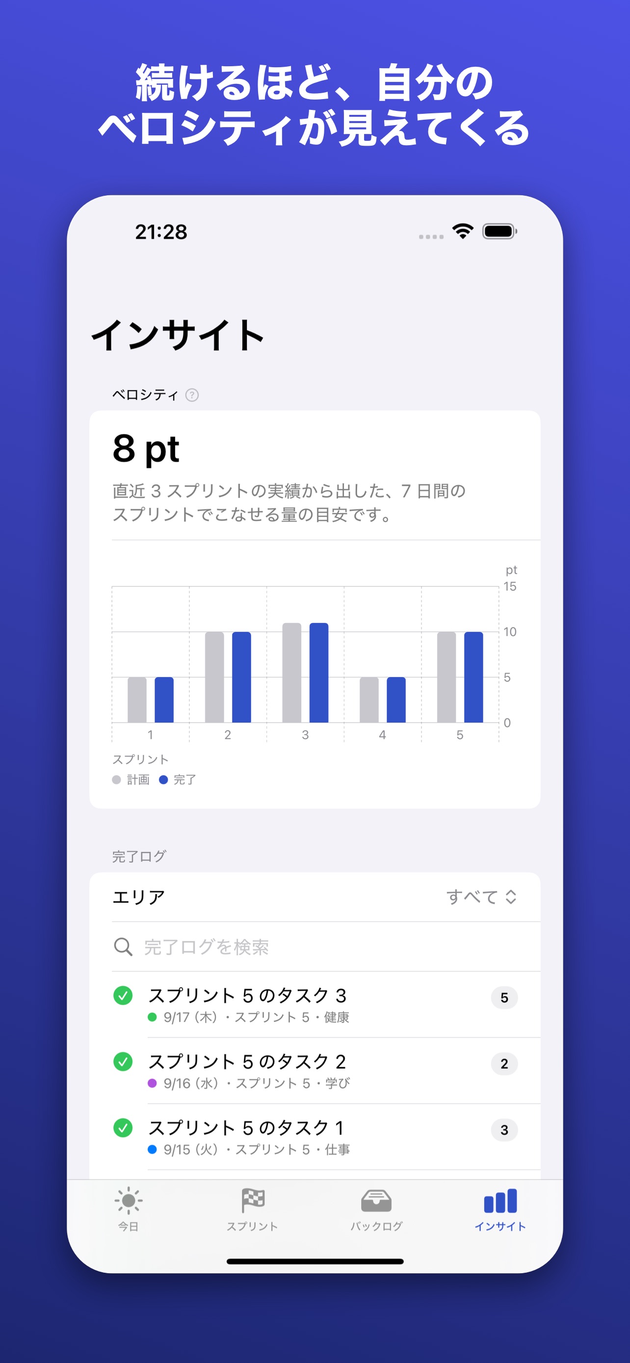 Screenshot 5 of スプリント手帳