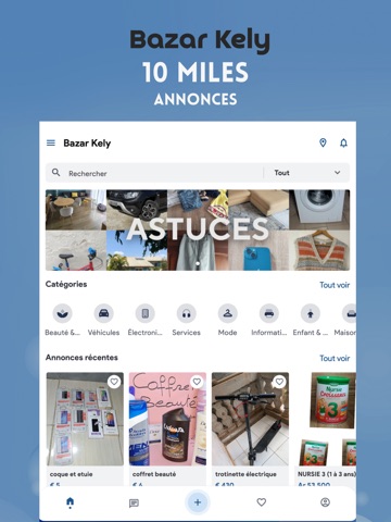 Bazarkely : achat seconde main iPad screenshot