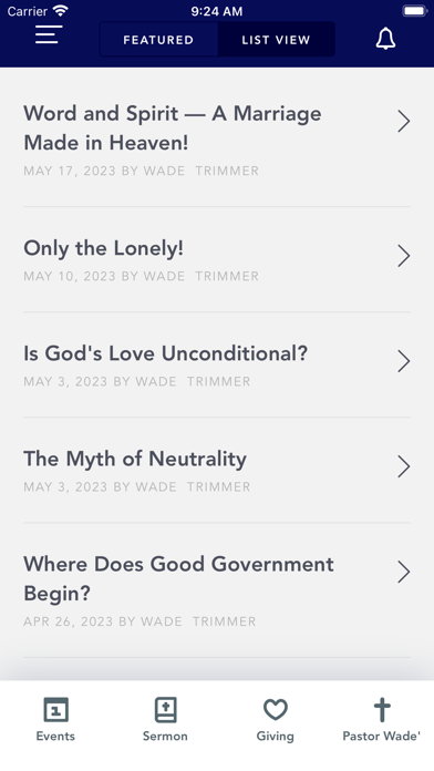 Grace Fellowship of Augusta Screenshot