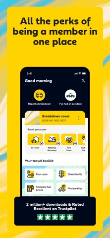 The AA iPhone screenshot 1