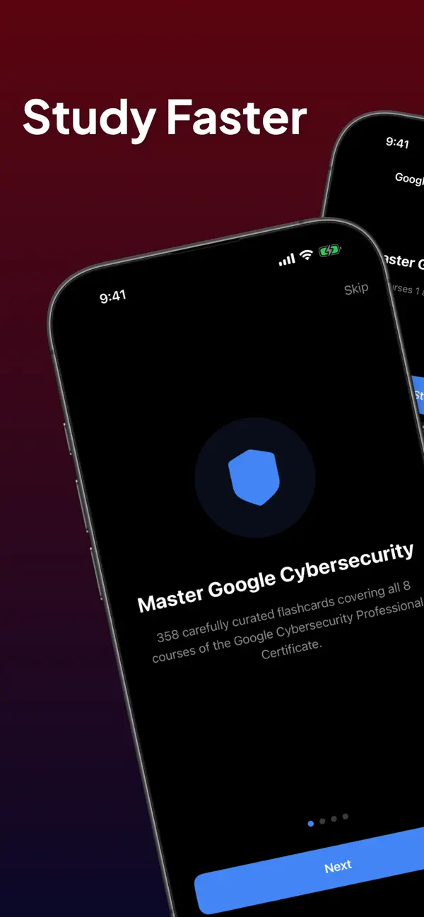 Screenshot #1 pour Cybersecurity Cert Flashcards