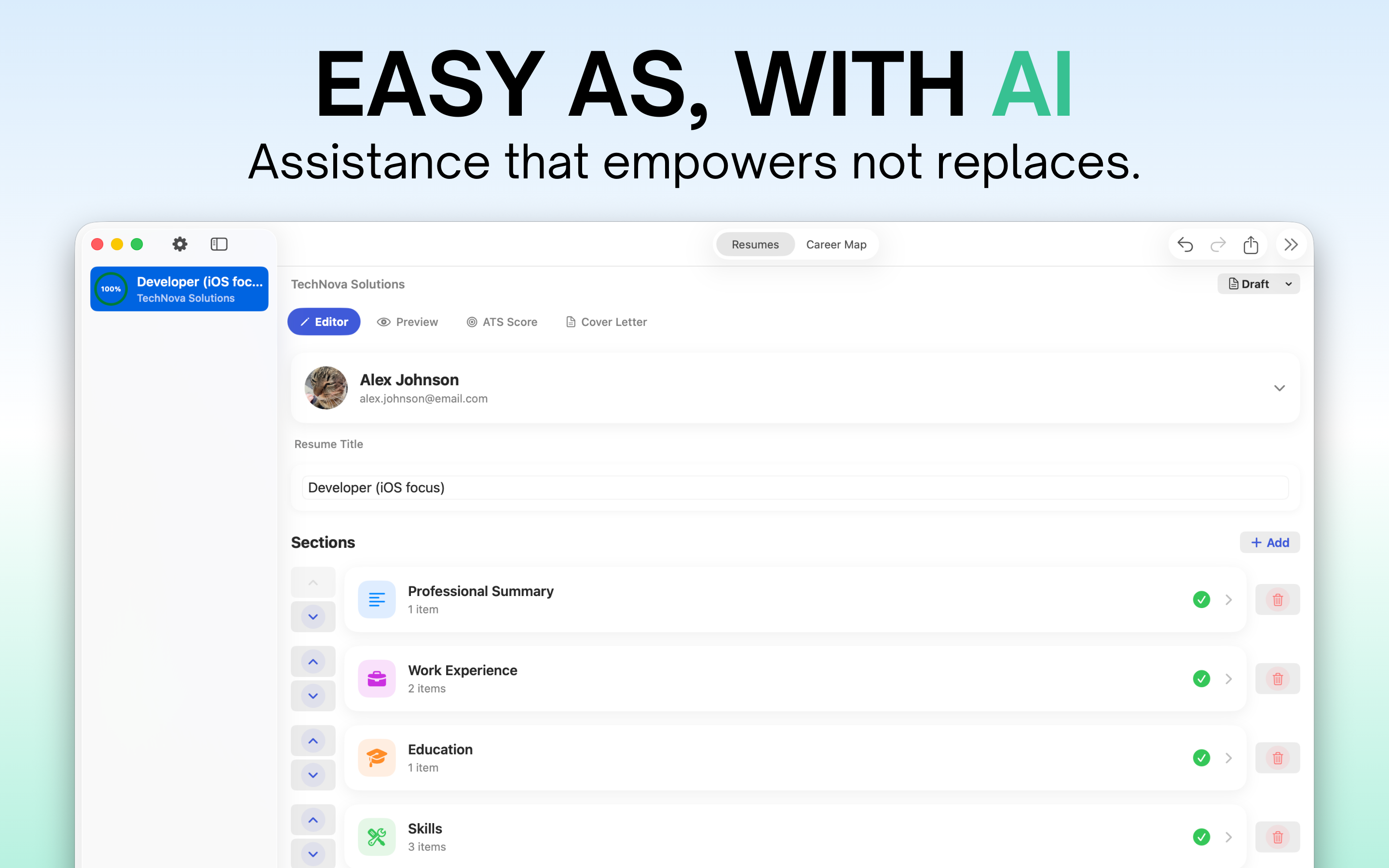 AI CV Maker: Sealed