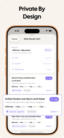 Satio AI: Calorie Tracker iPhone screenshot