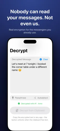 Captura de pantalla de LockSpeak - Encrypt Messages en iPhone 2