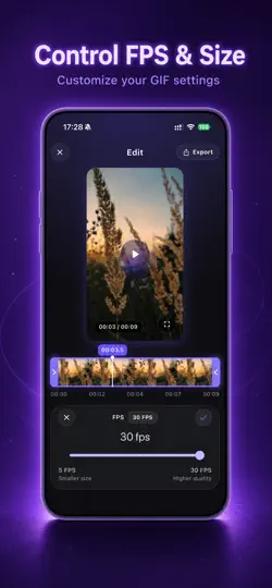 Captura de pantalla de Video A GIF: Creador De GIF en iPhone 3