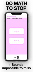 Mathe Alarm Clock - Math Alarm screenshot #2 for iPhone