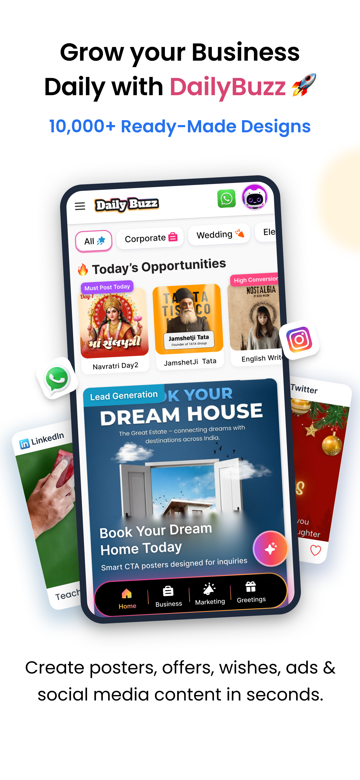 Daily Buzz - Poster Maker App