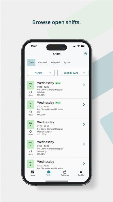 Shifts by Aya Healthcare Screenshot