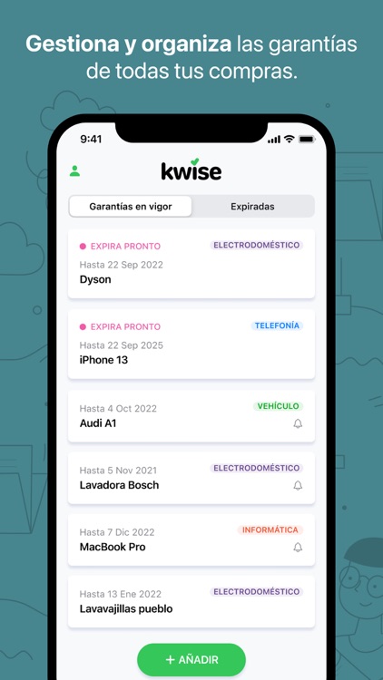 Kwise: gestión y recordatorios