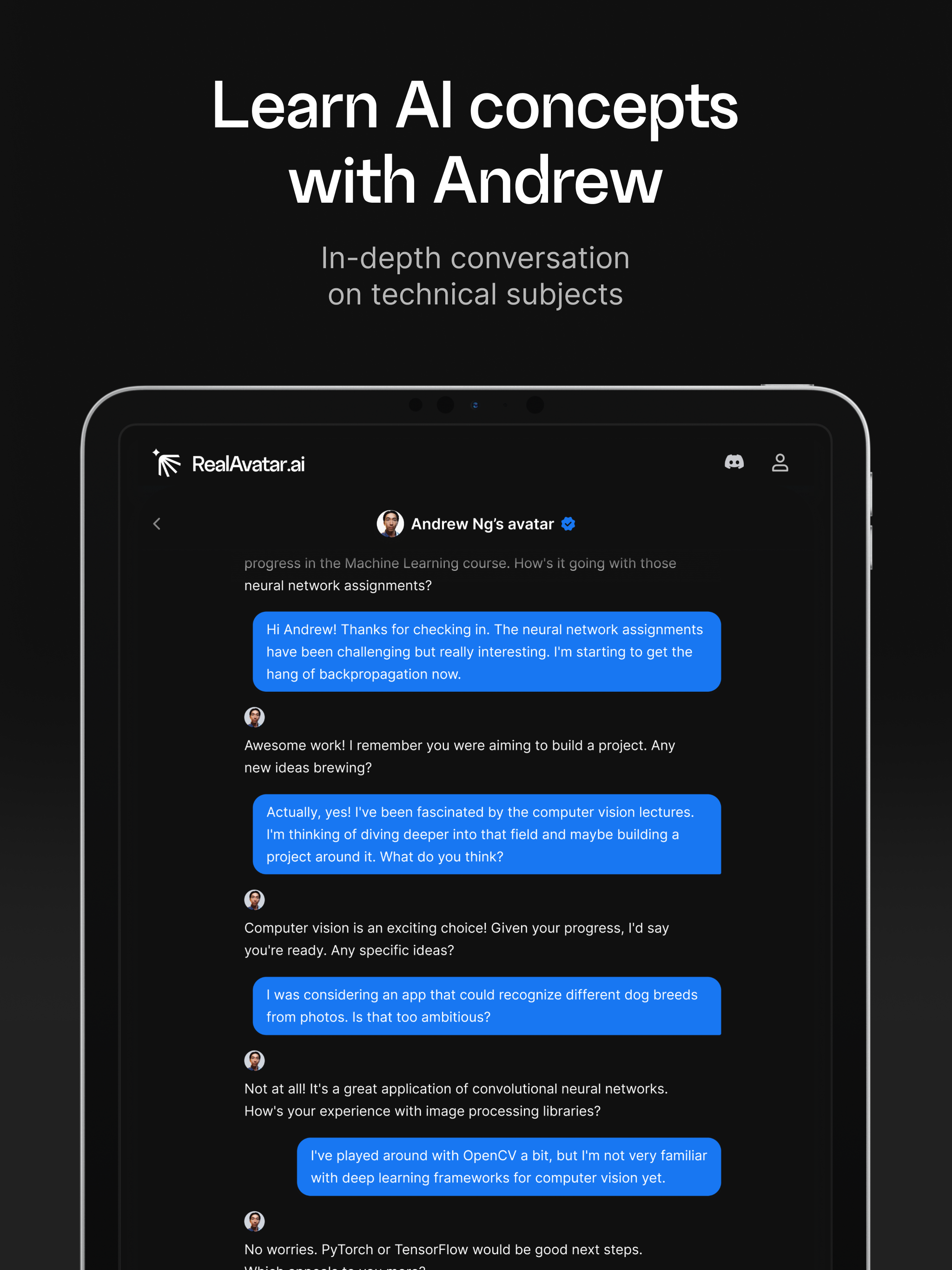RealAvatar with Andrew Ng screenshot 7