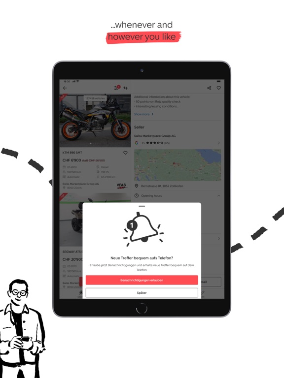 MotoScout24 Schweiz iPad screenshot 4 - Business app