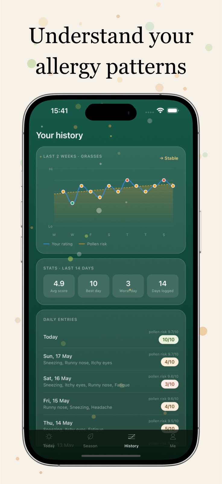 PollenPal - Hay Fever Tracker iphone screenshot 3