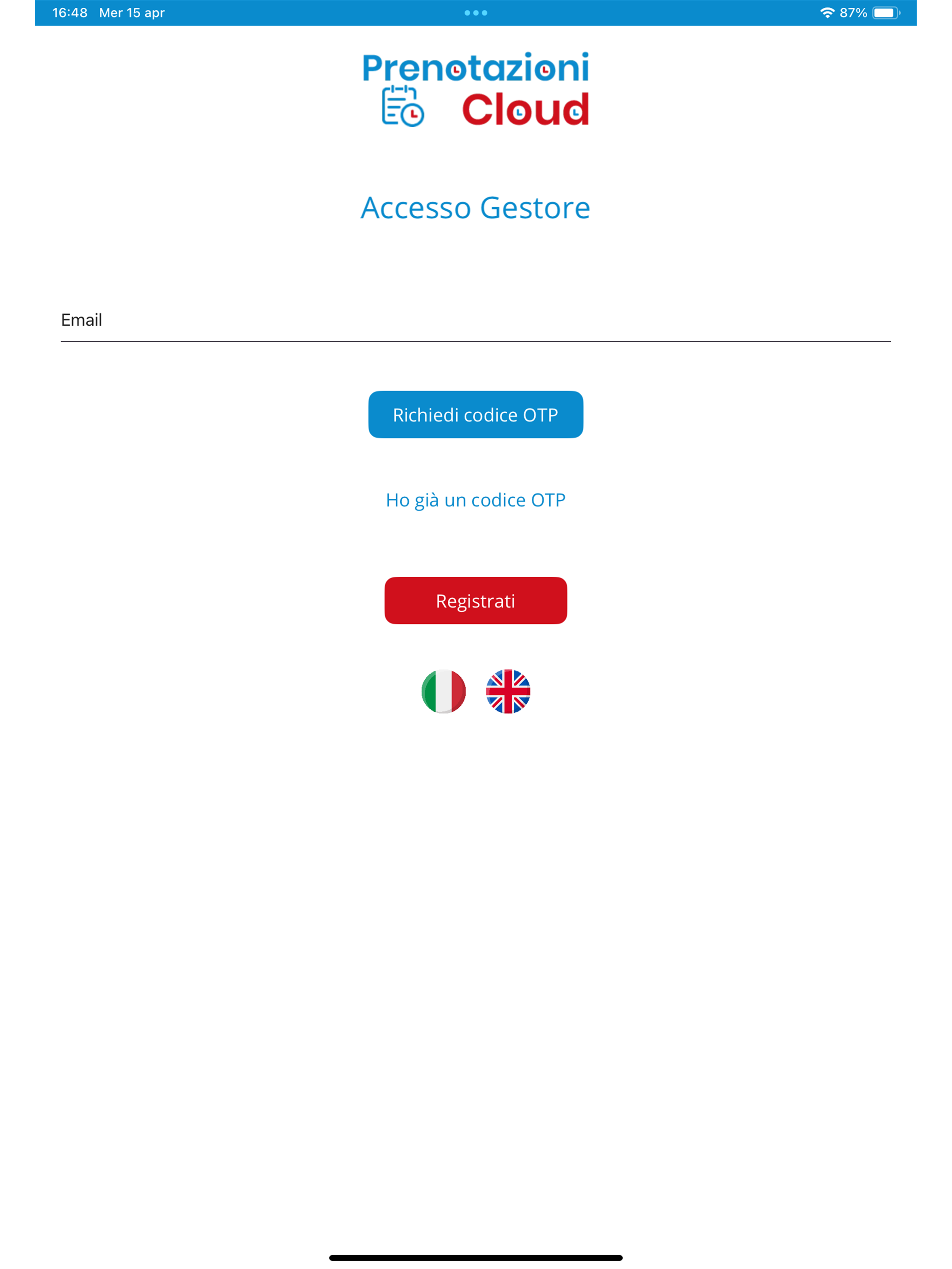 Prenotazioni Cloud - Gestore screenshot 6