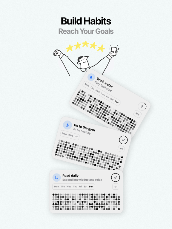 Habit Tracker - Haby iPad screenshot 1 - Productivity app