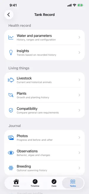 Tankive: Aquarium Tracker screenshot 4