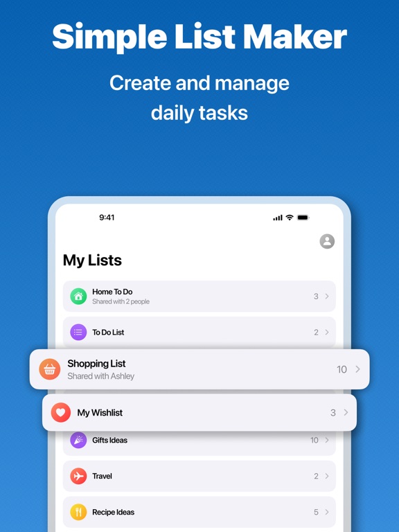 Daylist: List Maker & Widget