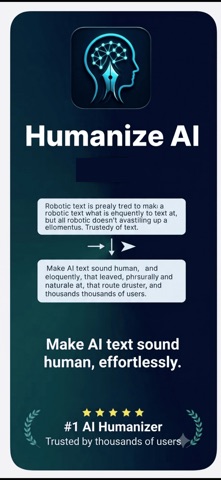 Humanize AI: Text to Human iPhone screenshot